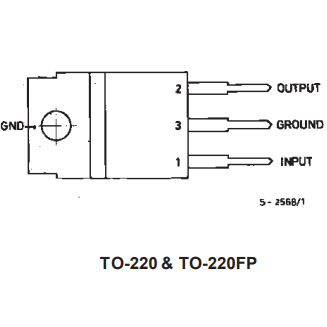 lm7809 TO-220 pinout